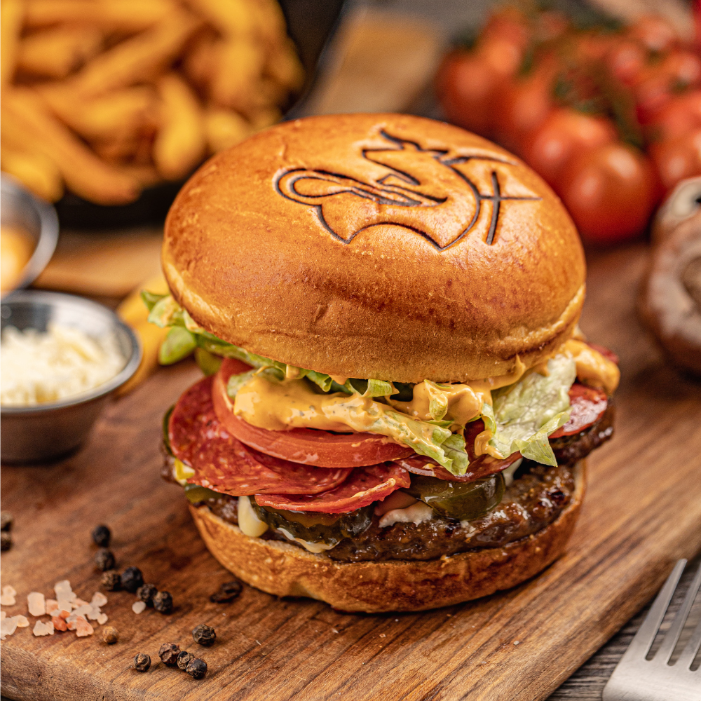 Spice'n'Pepperoni Burger